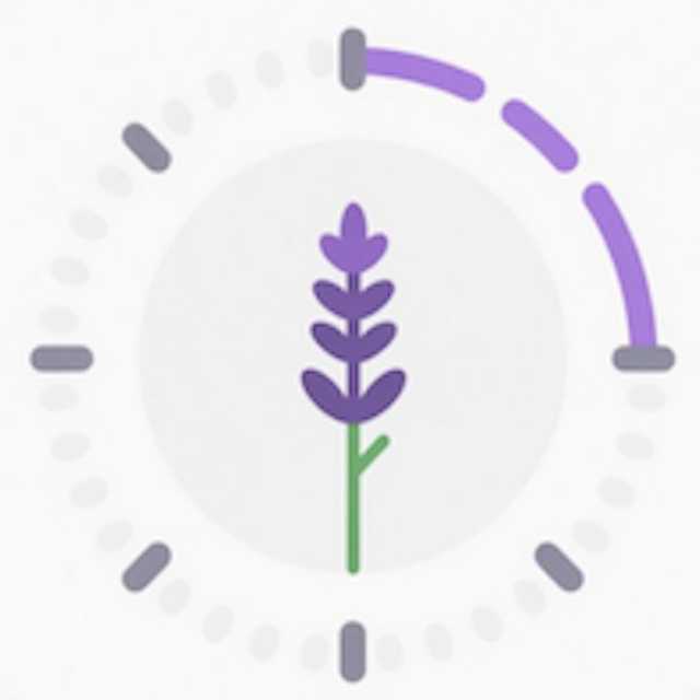 薰衣草节拍器图标